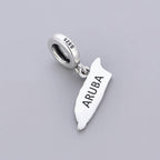 Aruba Island Flag Dangle Charm