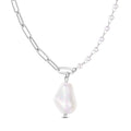 Asymmetrical Pearl Pendant Necklace