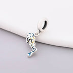 Bahamas Map Flag Dangle Charm