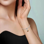 Bee Hugging Honey Dangle Charm