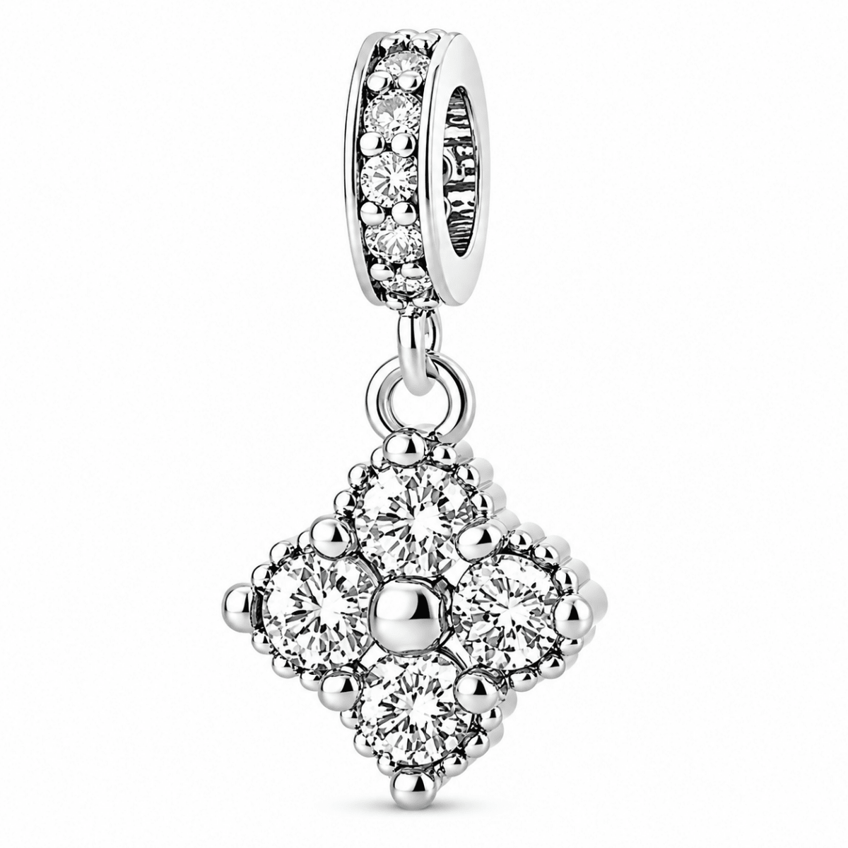 Birthstone Blossom Flower Dangle Charm