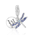 Blue Dragonfly Dangle Charm