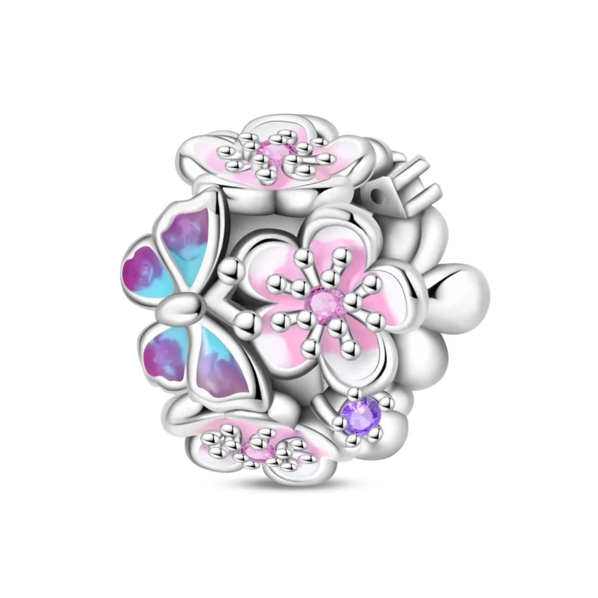 Butterfly & Flower Garden Charm