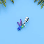 Colorful Hummingbird Dangle Charm