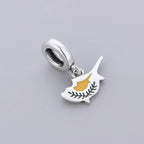 Cyprus Island Flag Dangle Charm