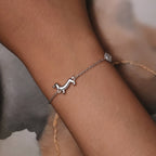 Dachshund & Paw Print Chain Bracelet