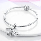 Dog Best Friend Paw and Bone Dangle Charm