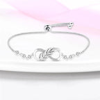 Elegant Infinity Knot Bracelet with Crystal Accents