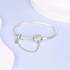 Forever Heart Bracelet with Safety Chain