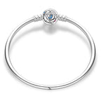 Galaxy Charm Bangle – Starry Night Design with Blue Crystals
