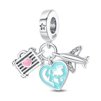 Glow in the Dark Luminous Travel Plane & Luggage Dangle Charm