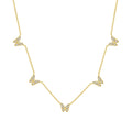 Golden Butterfly Station Necklace