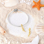 Golden Hammerhead Shark Dangle Charm