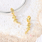 Golden Hammerhead Shark Dangle Charm