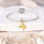 Golden Shark Dangle Charm