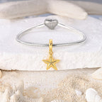 Golden Starfish Dangle Charm