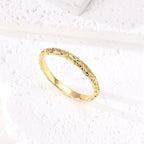 Golden Vintage Filigree Band Ring