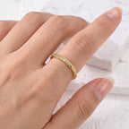 Golden Vintage Filigree Band Ring