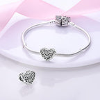 Heart Flower Charm