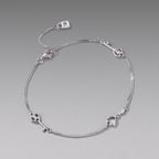 Heart Key Link Bracelet