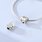 Heartbeat Paw Print Heart Charm