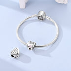 Heartbeat Paw Print Heart Charm