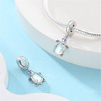 Iridescent Sea Turtle Ocean Glow Dangle Charm