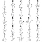 Elegant Crystal Letter A~Z Alphabet Charm