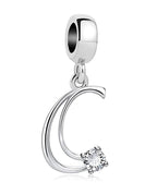 Elegant Crystal Letter A~Z Alphabet Charm