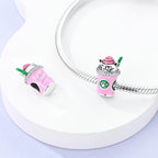 Lucky Cat Coffee Cup Charm