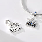 Milan Cathedral with Cross Dangle Charm