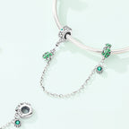 Monstera Leaf Safety Chain Charm