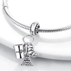 Paris Eiffel Tower Croissant Coffee France Holiday Dangle Charm