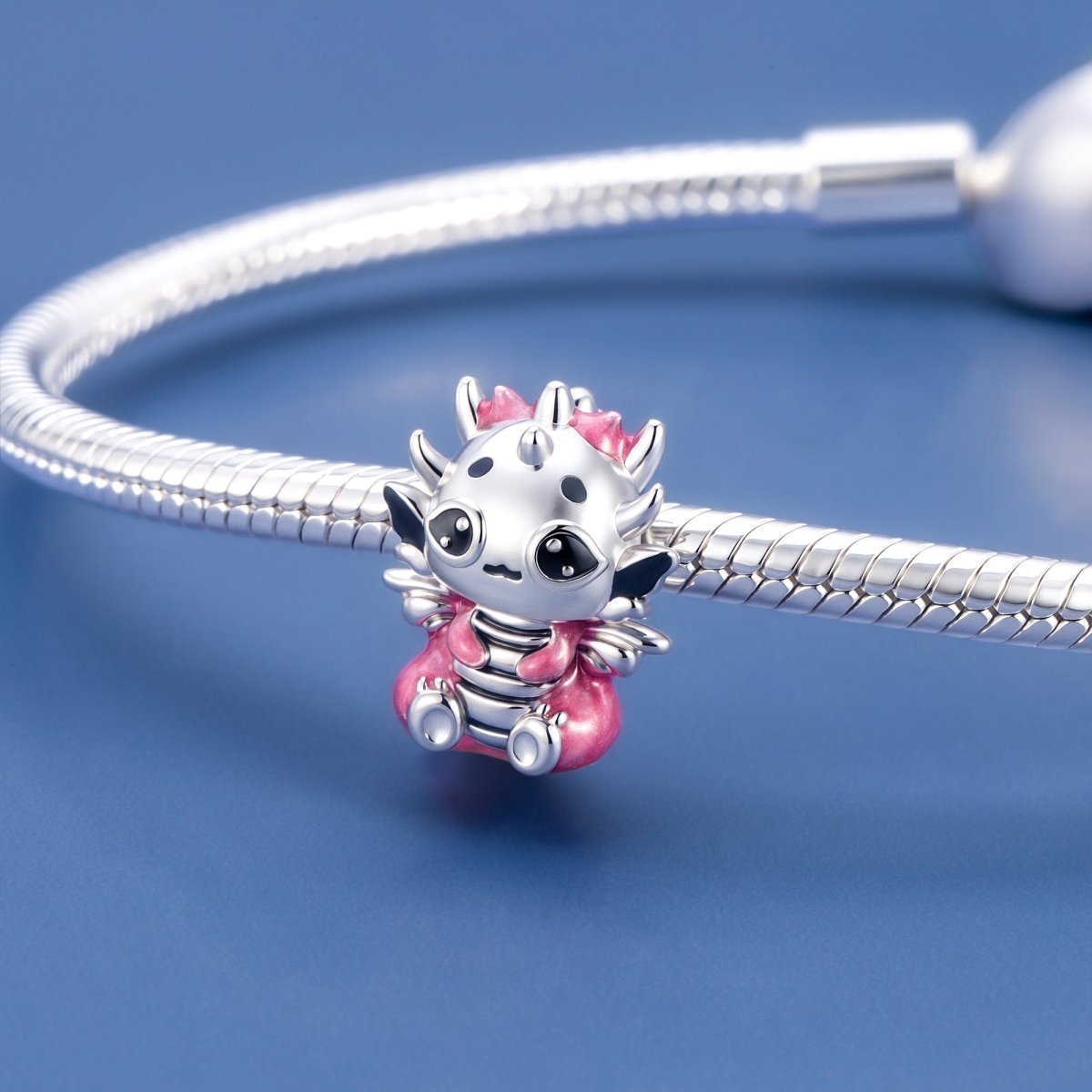 Pink Baby Dragon Charm