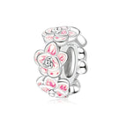 Pink Blooming Flower Charm