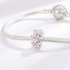 Pink Blooming Flower Charm