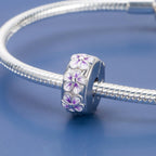 Purple Blossom Clip Charm