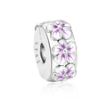 Purple Blossom Clip Charm