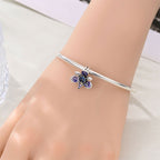 Purple Blossom Flower Charm
