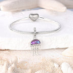 Purple Jellyfish Dangle Charm