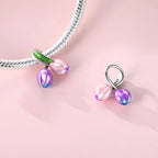 Purple & Pink Tulip Duo Charm