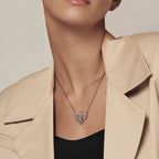 Rose & Heart Infinity Necklace