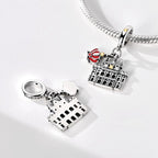 Royal Palace of Madrid with Crown Dangle Charm