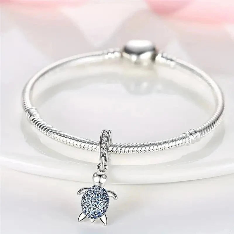 Sea Turtle Ocean Tortoise Dangle Charm