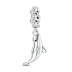 Silver Dolphin Dangle Charm