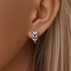 Silver Infinity Hoop Earrings
