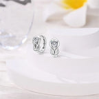 Silver Infinity Hoop Earrings