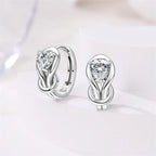 Silver Infinity Hoop Earrings