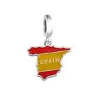 Spain Map Dangle Charm