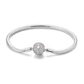 Sparkling Pink Heart Charm Bracelet